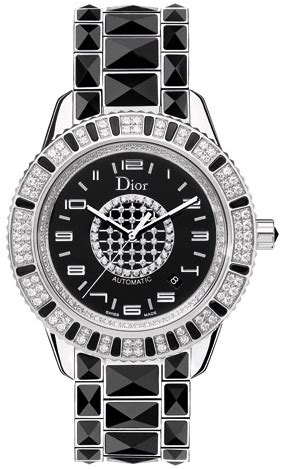 dior crystal automatic mens watch|CD115511M001 Christian Dior Christal Black Diamond Dial Mens .